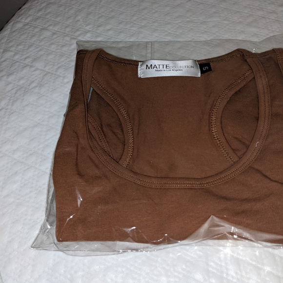 Matte Collection - Cinnamon RacerBack Bodysuit - Picture 4 of 5